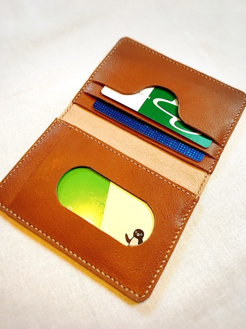 (受注作成)パスケース☆ヌメ