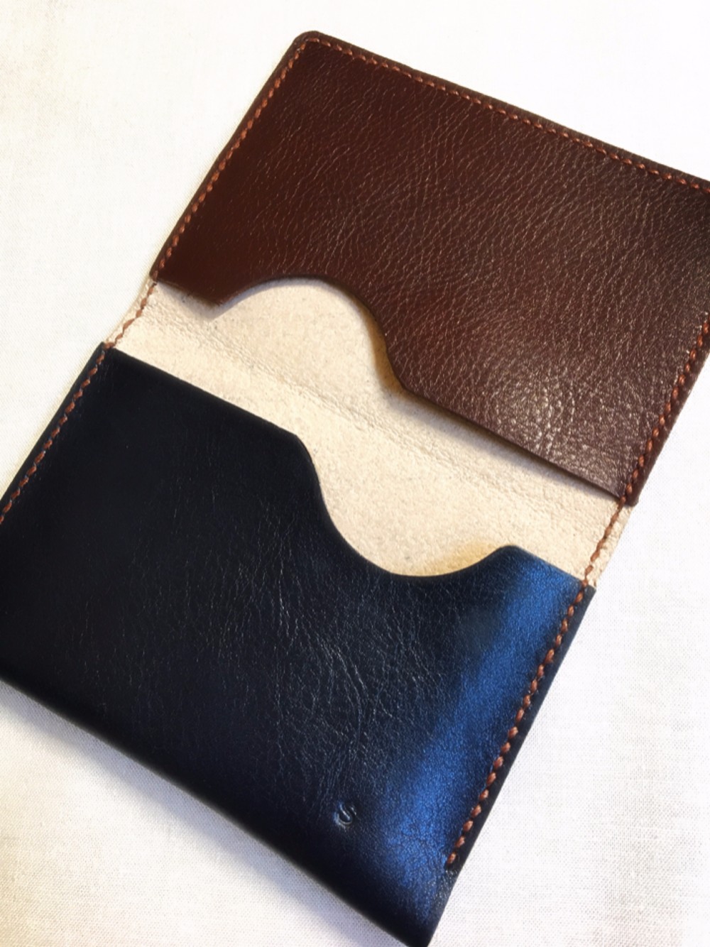 （受注作成）名刺入れ、カードケース★バイカラー