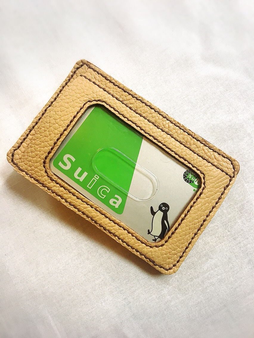 (受注作成)マネークリップ付きパスケース☆イタリアンレザーADRIA