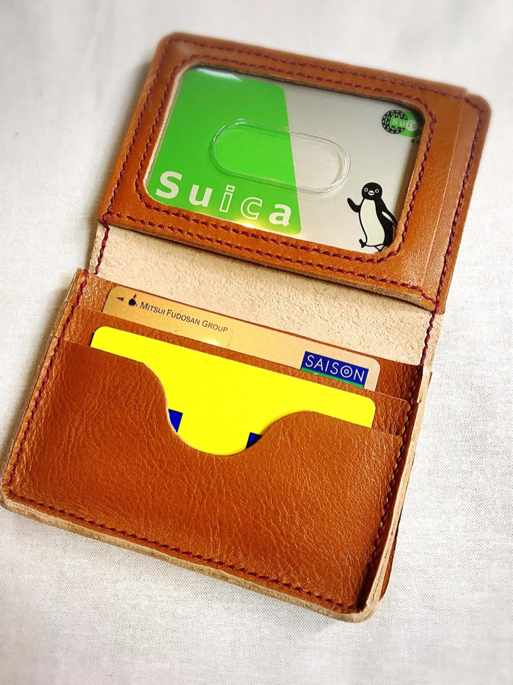 （受注作成）パスケースマチ付き♪両面セル版付き