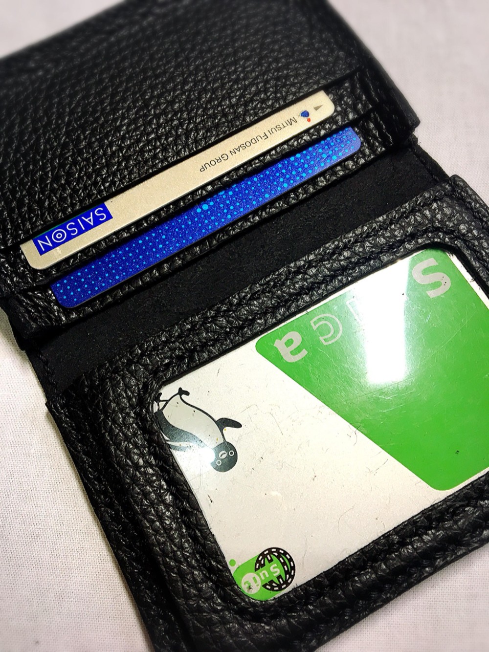 （受注作成）パスケース♪ADRIA Black マチ付き