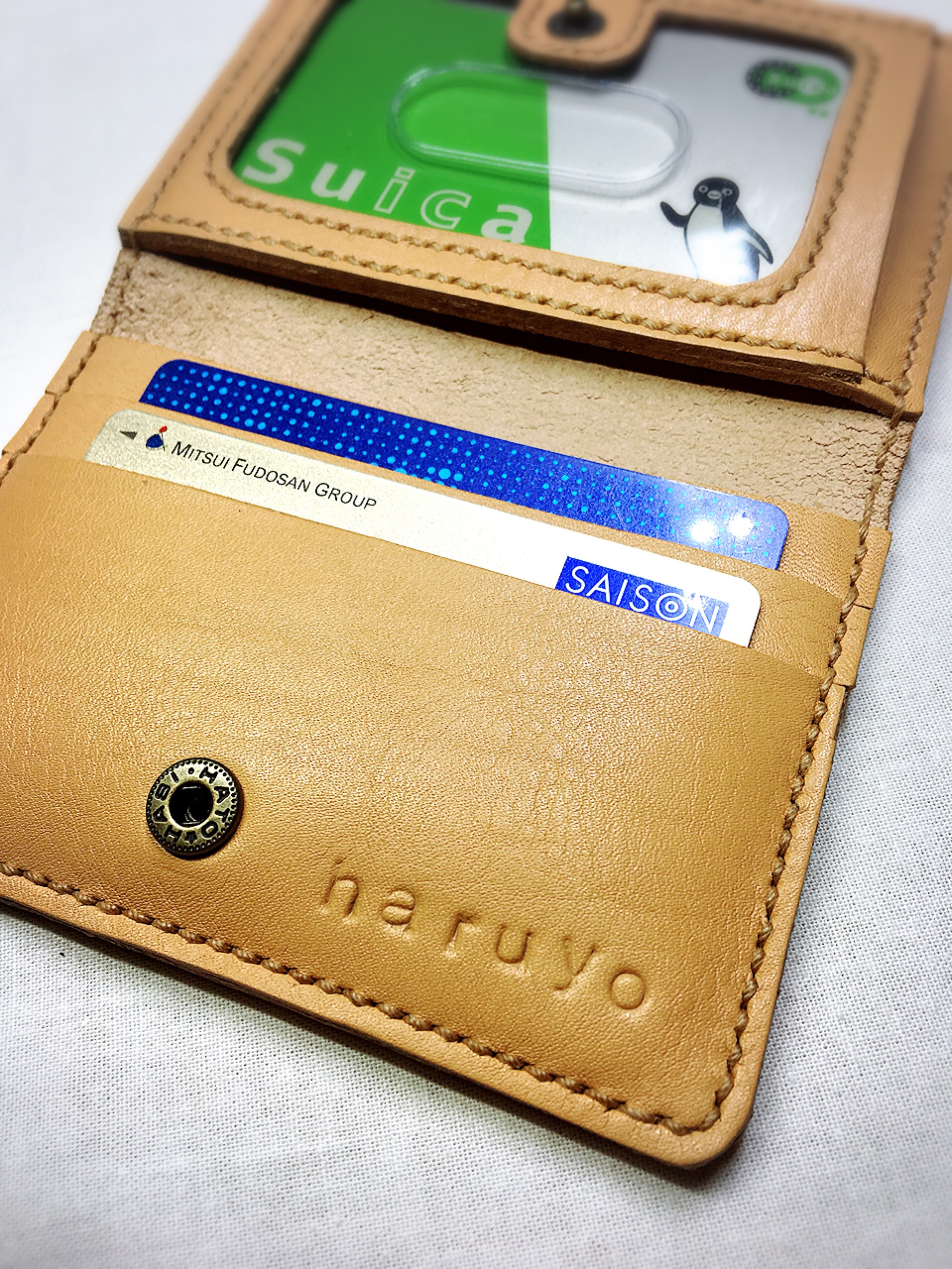 （受注作成）パスケース両面セル版ボタン付き テネシー