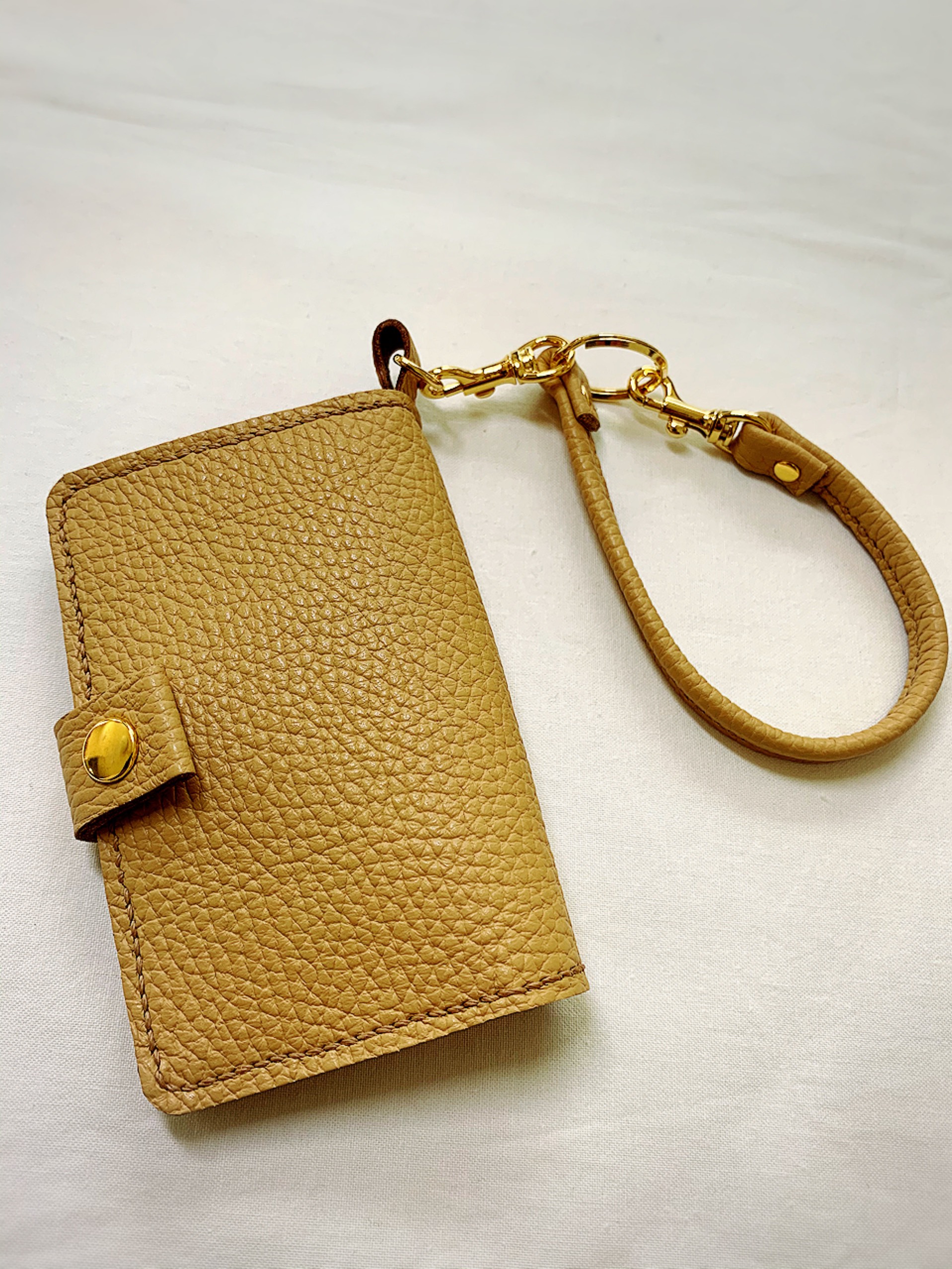 (受注作成)障害者手帳ケース フック付き ADRIA Champagne