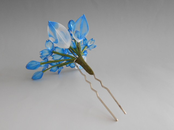 枝垂れ青桜　簪（変わり花） 3枚目の画像