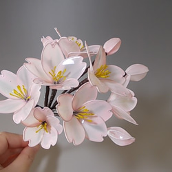 插入櫻花（花舞）一個髮夾 第2張的照片