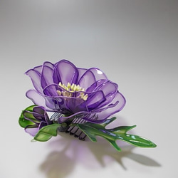 罌粟（紫色）梳子·簪 第5張的照片