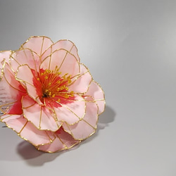 花牡丹（粉紅色）梳·簪 第3張的照片