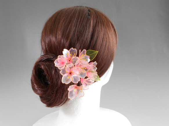 桜（月山）かんざし　髪飾り 5枚目の画像