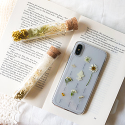 book line - 植物標本 のような 押し花 スマホケース 2枚目の画像