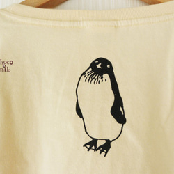 泳いでる！ペンギンTシャツ ナチュラルベージュ 3枚目の画像