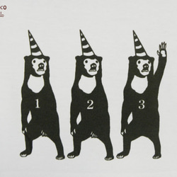 サーカス マレー熊さん 白 ホワイト Tシャツ レディース tシャツ tしゃつ 綿 コットン Ｔシャツ 3枚目の画像