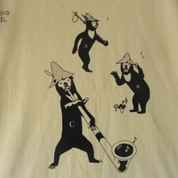 山マレーグマ Tシャツ ナチュラル ベージュ 2枚目の画像
