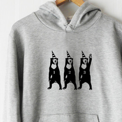 サーカス マレー熊 プルパーカー 杢グレー メンズ レディース 秋 冬