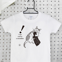 親子Tシャツセット  猫と熊（キッズTは白・黄色選べます） リンクコーデ2020 5枚目の画像