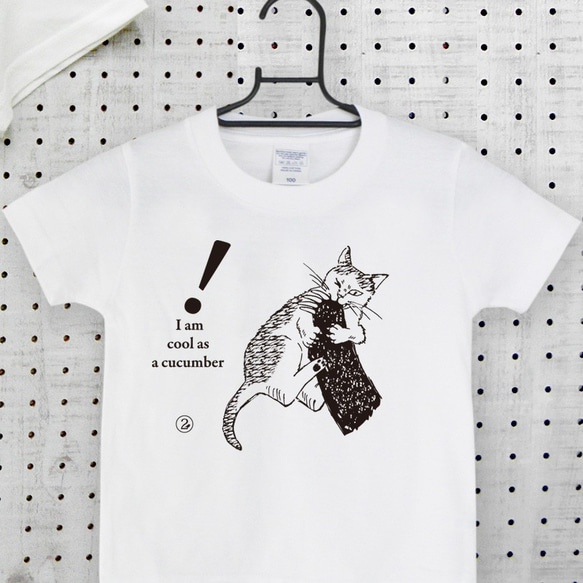 親子Tシャツセット  猫と熊（キッズTは白・黄色選べます） リンクコーデ2020 5枚目の画像