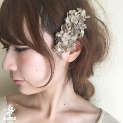 barrette　【　布花ドライフラワーバレッタ　】 5枚目の画像