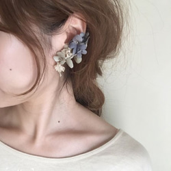 earring 【　布花ドライフラワーイヤリング　】 5枚目の画像