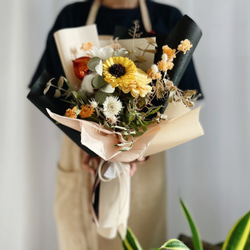 【好花】太陽花向日葵燦爛陽光 畢業花束 乾燥花束情人節花束 (L) 第5張的照片