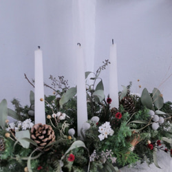 【好花】耶誕燭台餐桌花 聖誕燭台 聖誕節禮物 第3張的照片