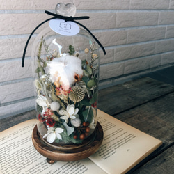 【好花】棉花不凋玻璃花盅 情人節禮物 乾燥花禮 交換禮物 開幕 第2張的照片