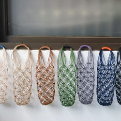 【好花】手編環保飲料提袋 編織提袋  環保杯袋(一入) 第4張的照片