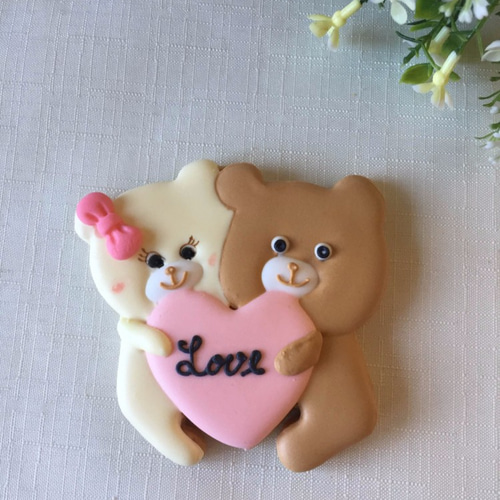 らぶらぶくまちゃん♡】アイシングクッキー！ メッセージ入れ可