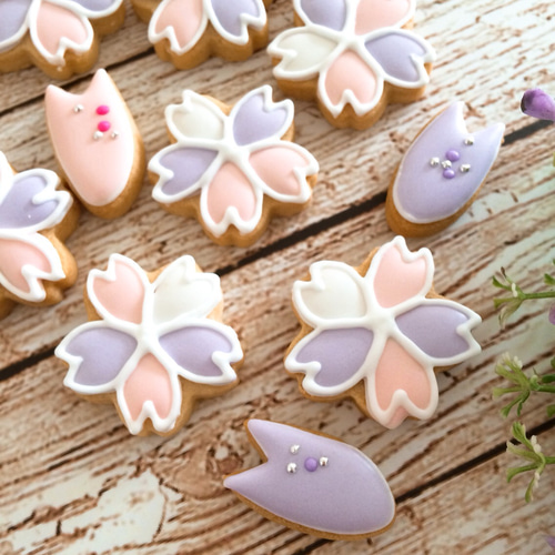 さくら咲く！桜♡ アイシングクッキー クッキー sucre cresia