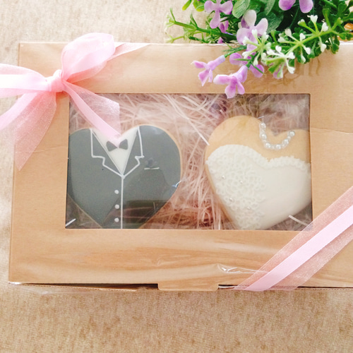 新郎新婦 】アイシングクッキー♡ クッキー sucre cresia 通販