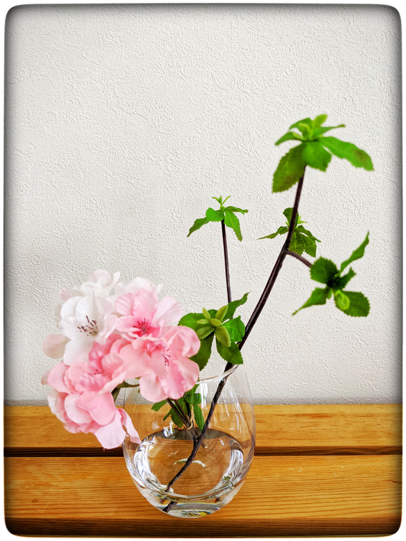 まるで本物の水♡山桜×ドウダンツツジのマジカルウォーター 7枚目の画像