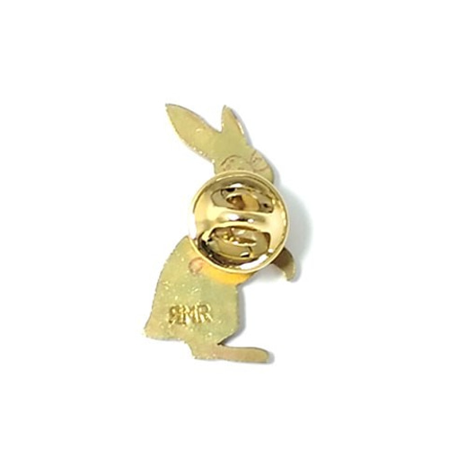 うさぎ(左向き） 真鍮ピンブローチ ピンバッチ RMR 通販 5478513