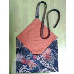 伊藤若冲　群鶏図風　和小物入れ/数寄屋袋（芝翫茶色） 1枚目の画像