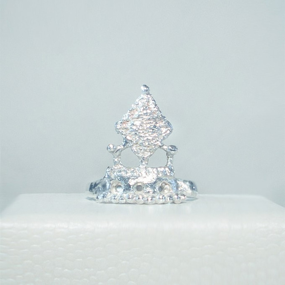 ♔ UMICHEN ♔ ● lace & castle ● 925純銀戒指 蕾絲戒指/城堡/禮物 第4張的照片