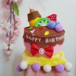 寵物帽子 - 生日蛋糕帽L號(客製化口味) 第6張的照片