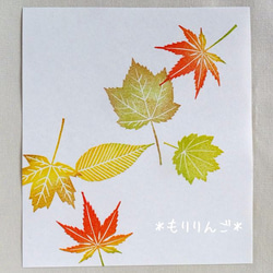 秋の楓＊紅葉＊もみじのはんこ 1枚目の画像