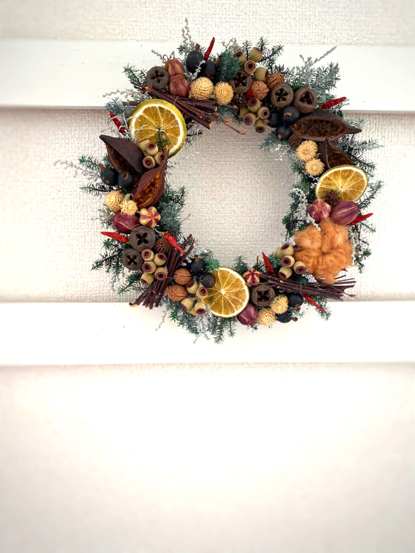 WINTER　WREATH　　ウインターリース　ドライフラワー WINTERWREATHウインターリースドライフラワー