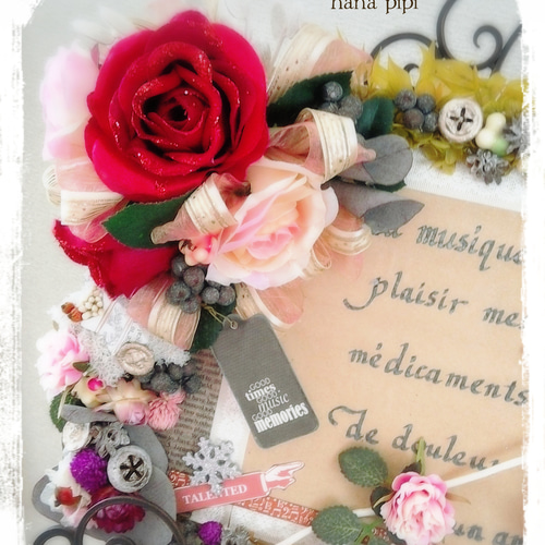 譜面台アレンジ ウェルカムボード 花*pipi 通販 3257868｜Creema(クリーマ)