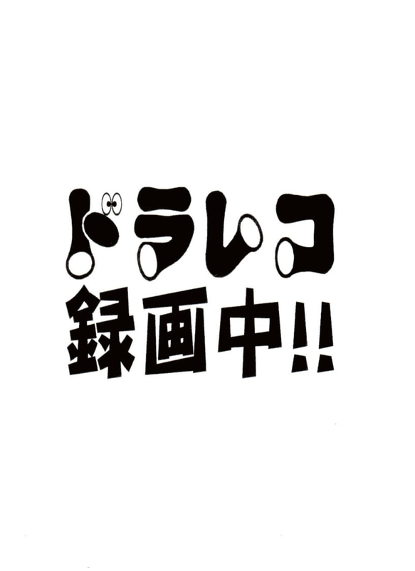 ドライブレコーダー　カッティングステッカー　７ 1枚目の画像