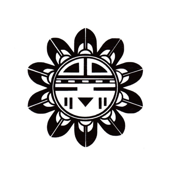 太陽神　サンフェイス　カッティングステッカー　１ 1枚目の画像