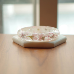 *送料30%OFF！*日本茨城昭和桜のブレスレット/ドライフラワー永遠の命の花 / 3枚目の画像