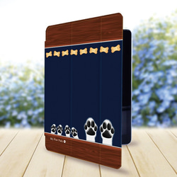 【犬球ちょうだい！ちょうだい！】手帳型iPadケース（片面印刷/カメラ穴あり/はめ込みタイプ）オートスリープ対応 2枚目の画像