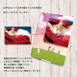 うちの猫ちゃんの写真で作る手帳型iPadケース【バックカバー：ソフトタイプ】◆Apple Pencil収納ポケット付き 3枚目の画像