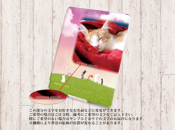 うちの猫ちゃんの写真で作る手帳型iPadケース【バックカバー：ソフトタイプ】◆Apple Pencil収納ポケット付き 7枚目の画像