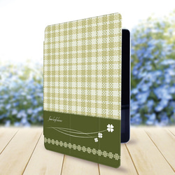 【クローバー】手帳型iPadケース（片面印刷/カメラ穴あり/はめ込みタイプ）オートスリープ対応 2枚目の画像