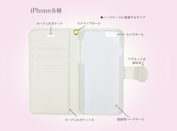 iPhone 手帳型スマホケース 【Shiba Biyori-柴日和】（iPhone各種）名入れ可 3枚目の画像