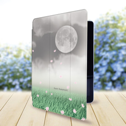 【風花月】手帳型iPadケース（片面印刷/カメラ穴あり/はめ込みタイプ）オートスリープ対応 2枚目の画像