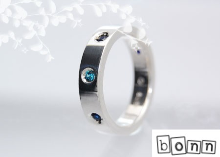 お好きな石をセレクトオーダー チョコ留め リング Silver925