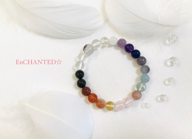 【送料無料】Light worker☆allチャクラ-stoneブレスレット