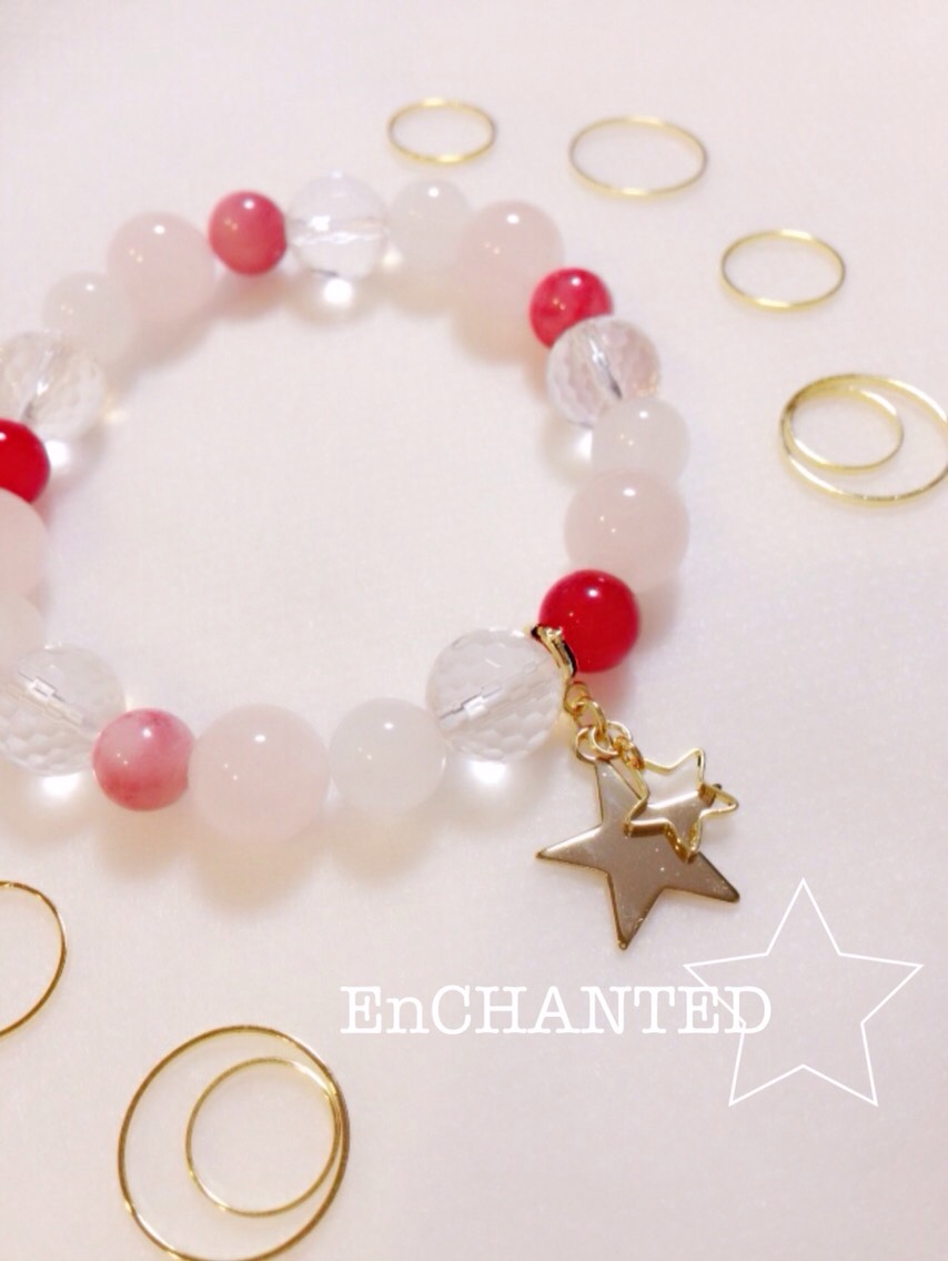 【送料無料】Silent Night☆天然石ブレスレット