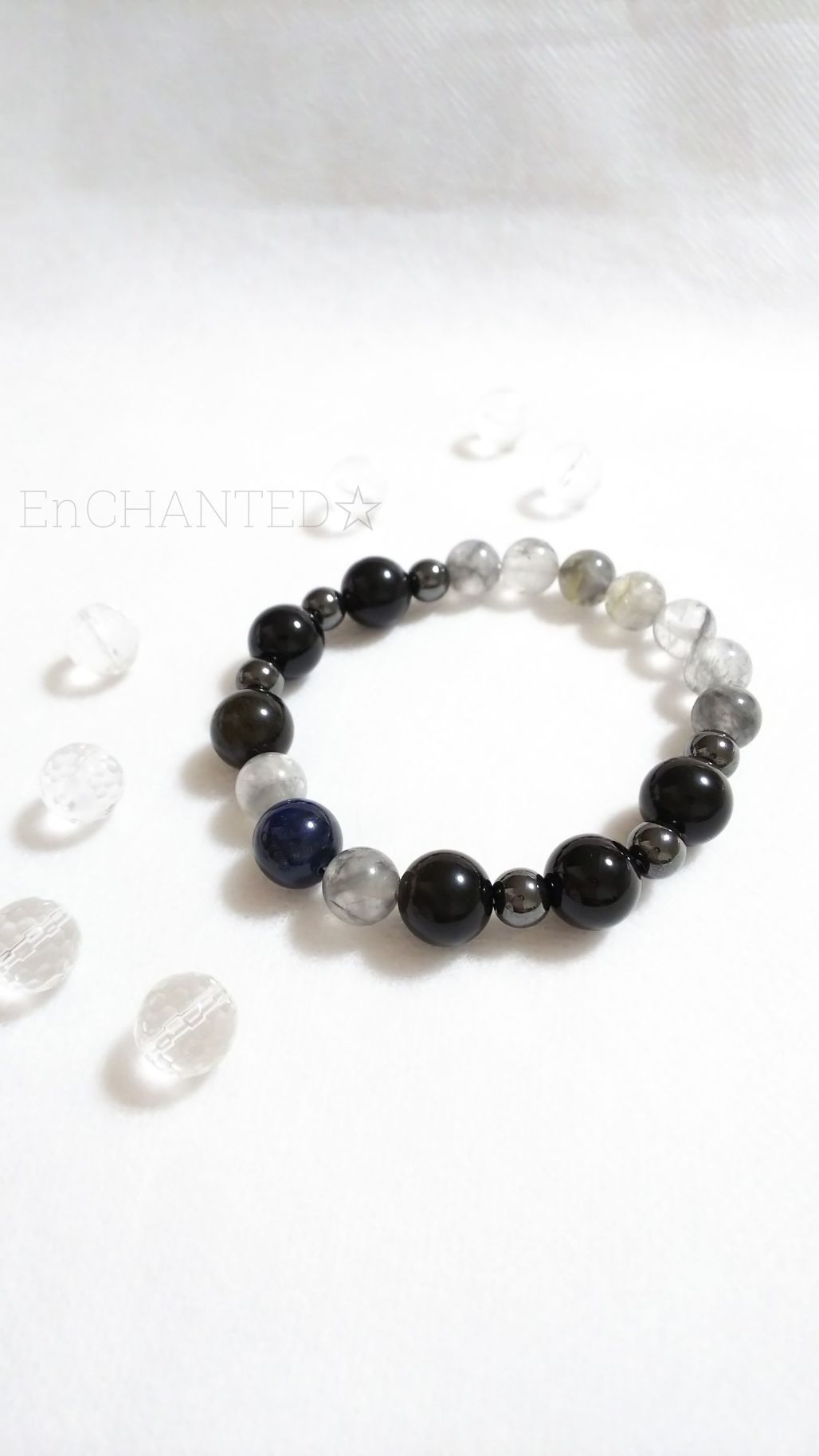 花鳥風月〖月〗幸せを叶える新月 ☆ 願い事ブレスレット