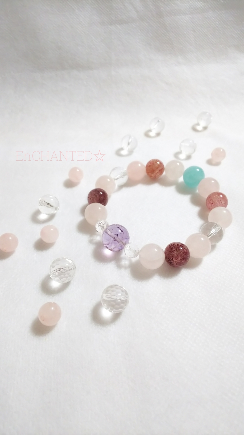 花鳥風月〖花〗幸せのキセキの花 ☆ 恋愛ブレスレット